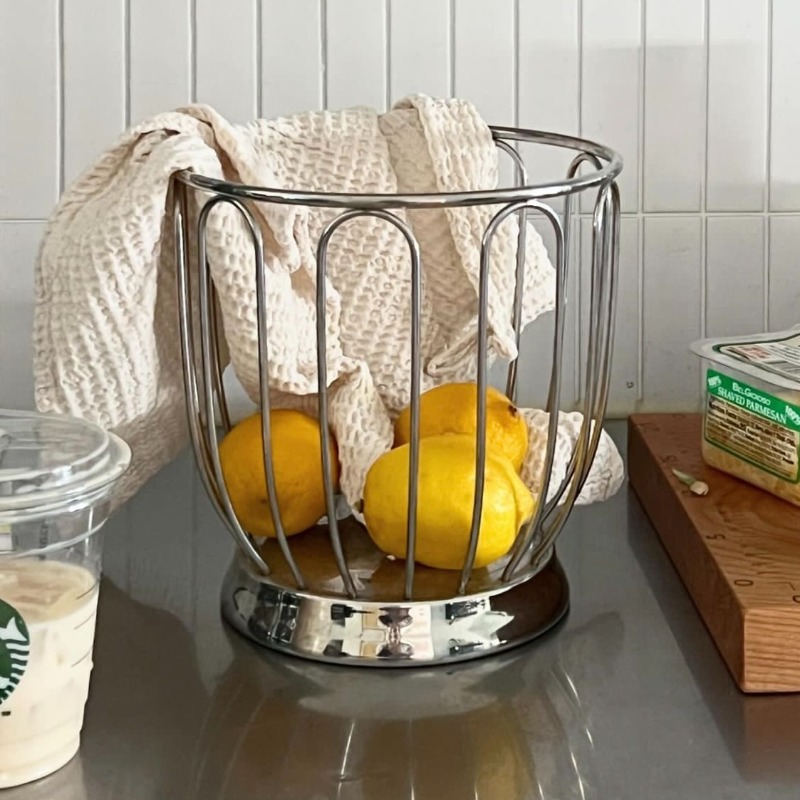 Food Storage For Restaurant - Minimalistische fruitmand 304 roestvrij staal groente-