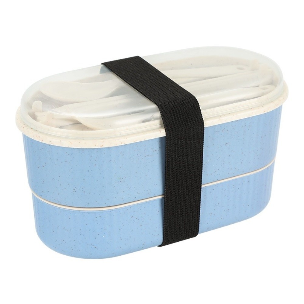 Food Storage Kits - Draagbare dubbellaagse lunchbox Magnetron-serviesset met hoge