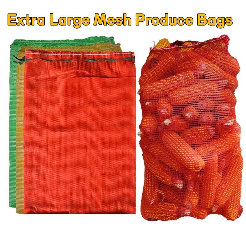 Produce Bag Reusable Mesh - Extra grote herbruikbare mesh-opbergzakken voor producten