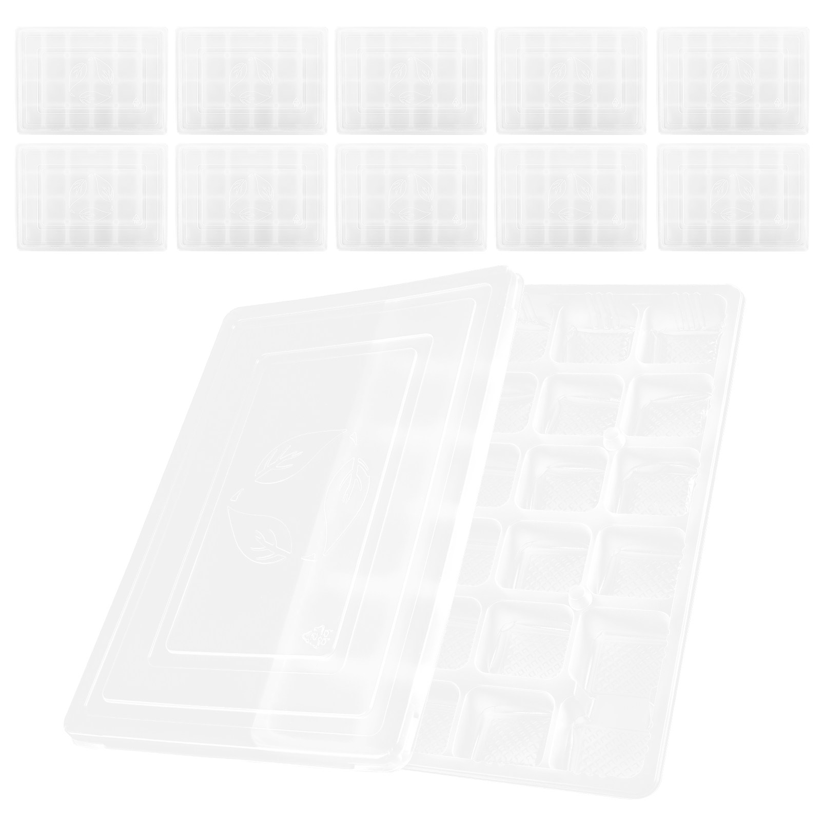 Food Storage Freezer - 10-delige Dumpling-opbergdoos, transparant, stapelbaar, vriezerbestendig, koelkastorganizer
