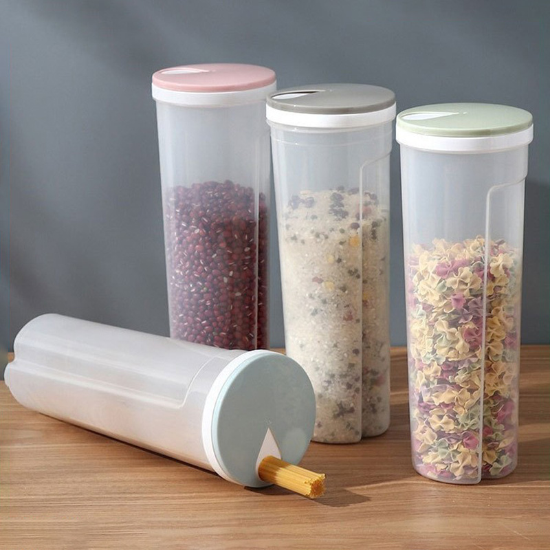 Food Storage Pantry - Voedselveilige plastic noedelverpakking, verzegelde keukenvoedselcontainer, kwantitatief