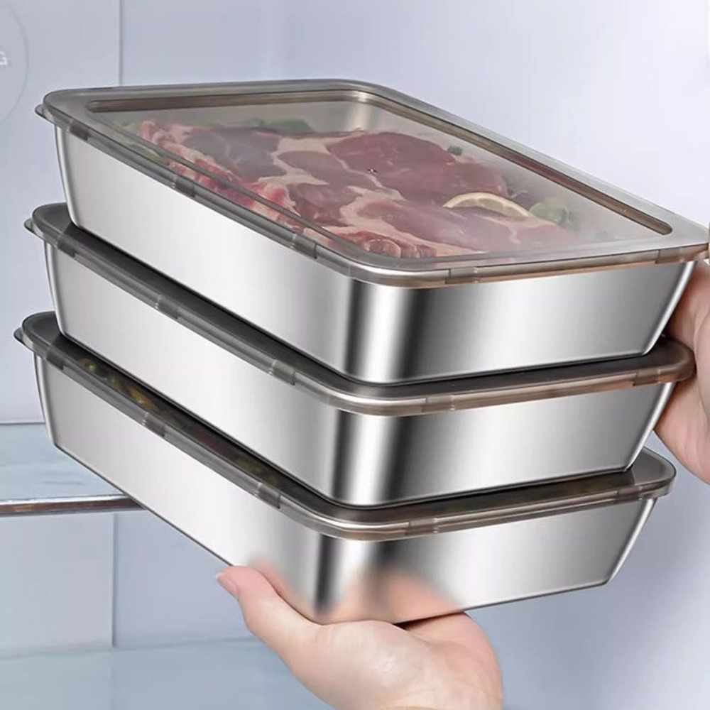 Food Storage Ideas - Serveerschaal van roestvrij staal van voedingskwaliteit