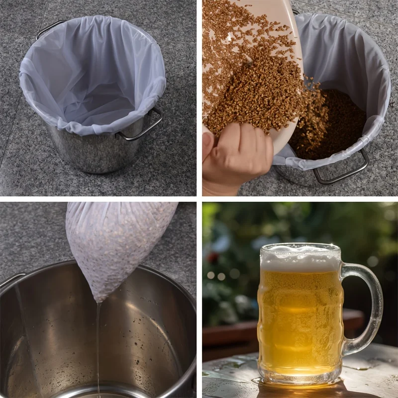 Produce Bag Reusable Mesh - Herbruikbare filterzakjes, geschikt voor koude koffie