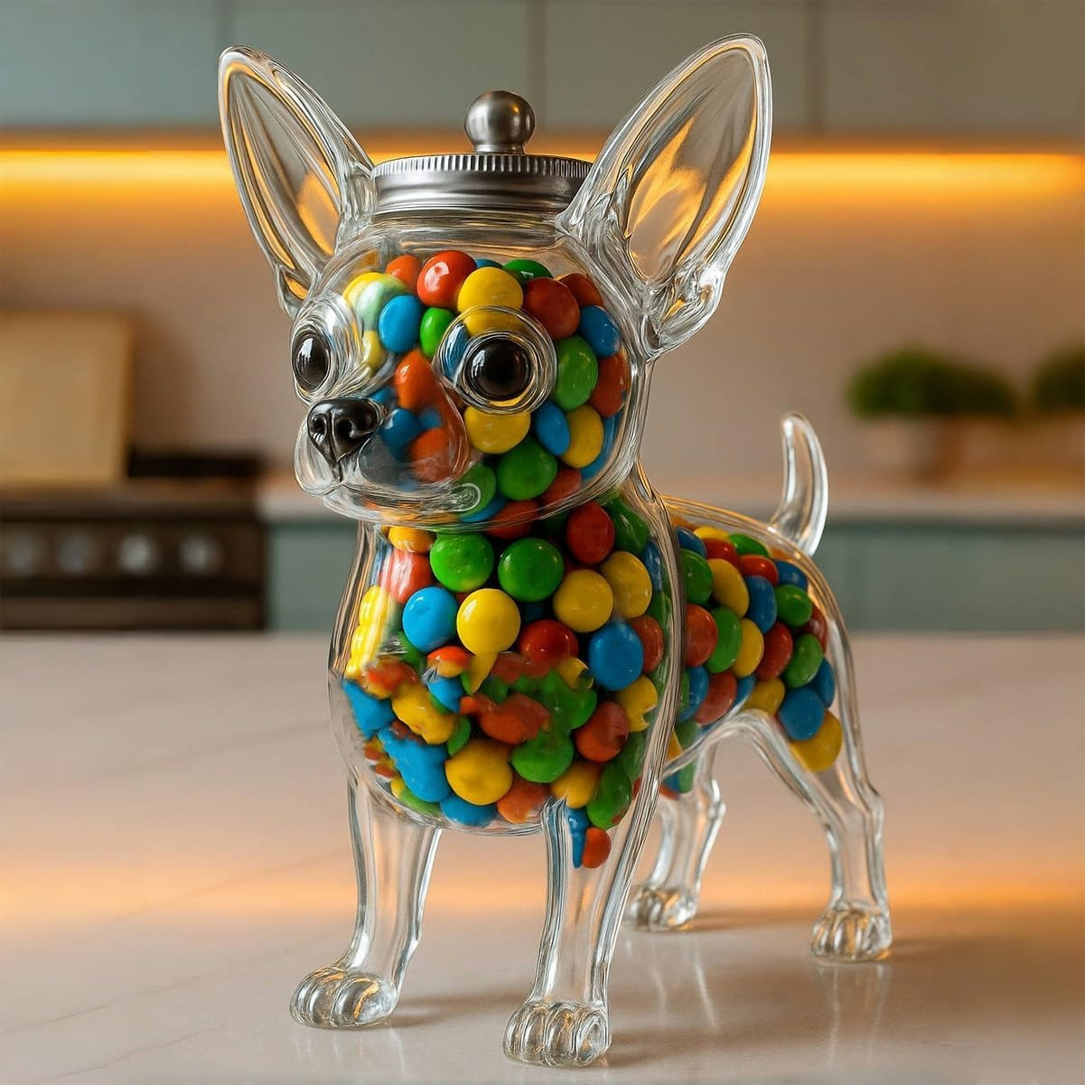 Food Storage Glass Container Set - Chihuahua-vormige container voor het bewaren van