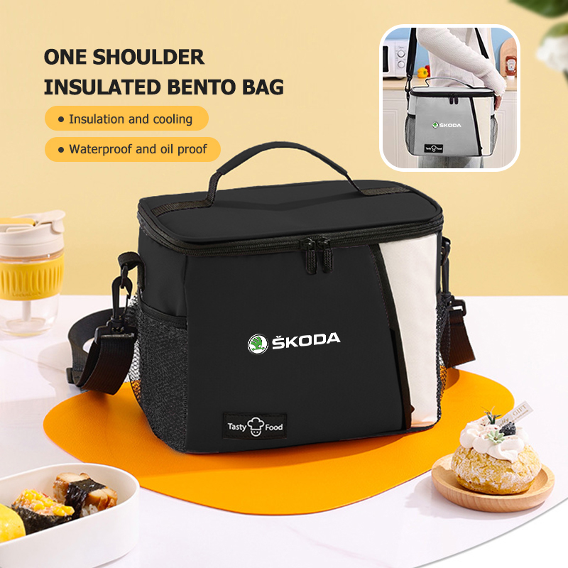 Food Storage Yeti - Voor Skoda Auto Logo Bento Tas