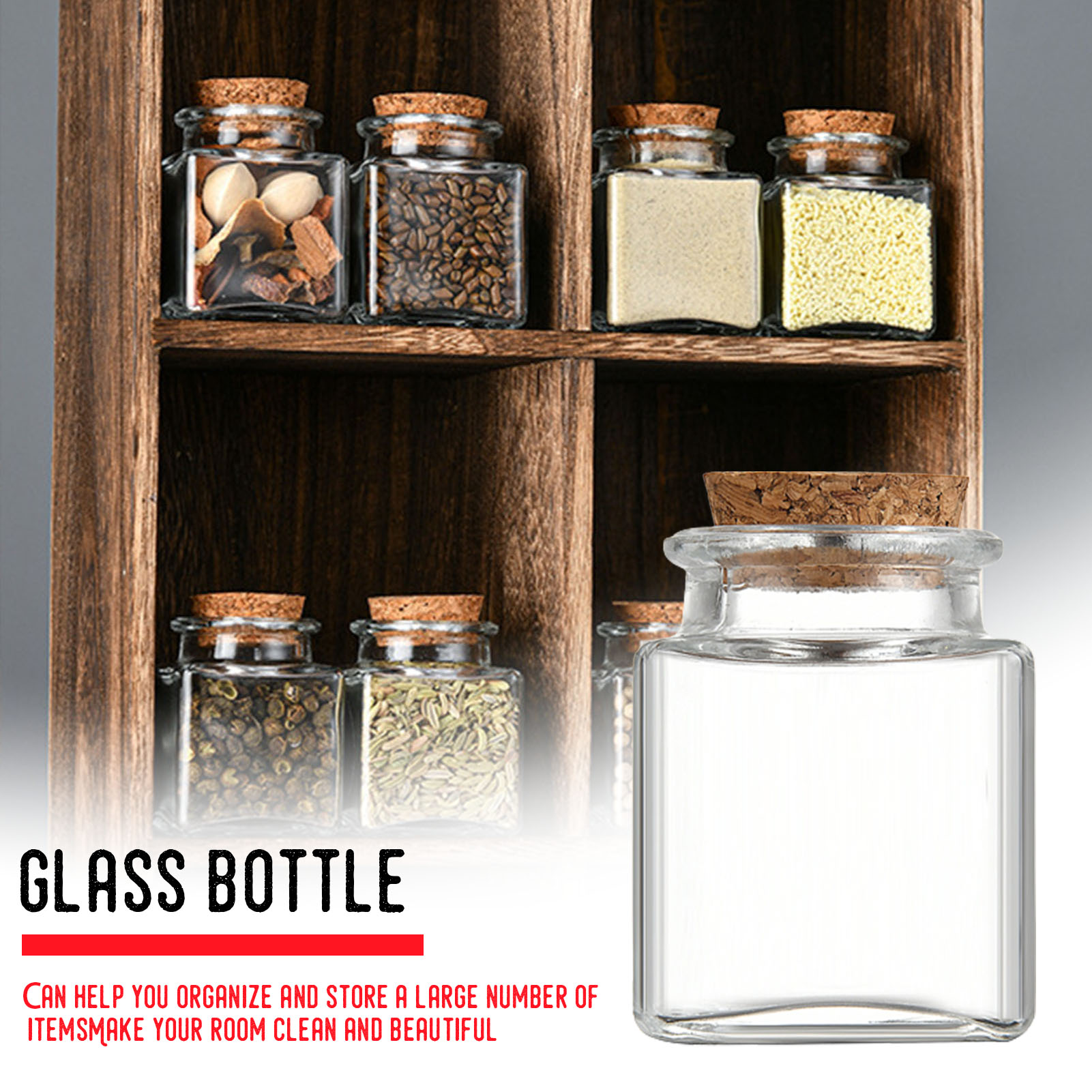 Food Storage Pantry - 1/5/10 Stuks Glazen Opslag Potten Keuken