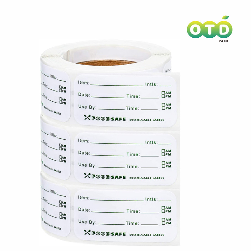 Food Storage For Restaurant - 300/pcs Voedselopslaglabels Zelfklevende verwijderbare voedseletiketten Voedselopslag