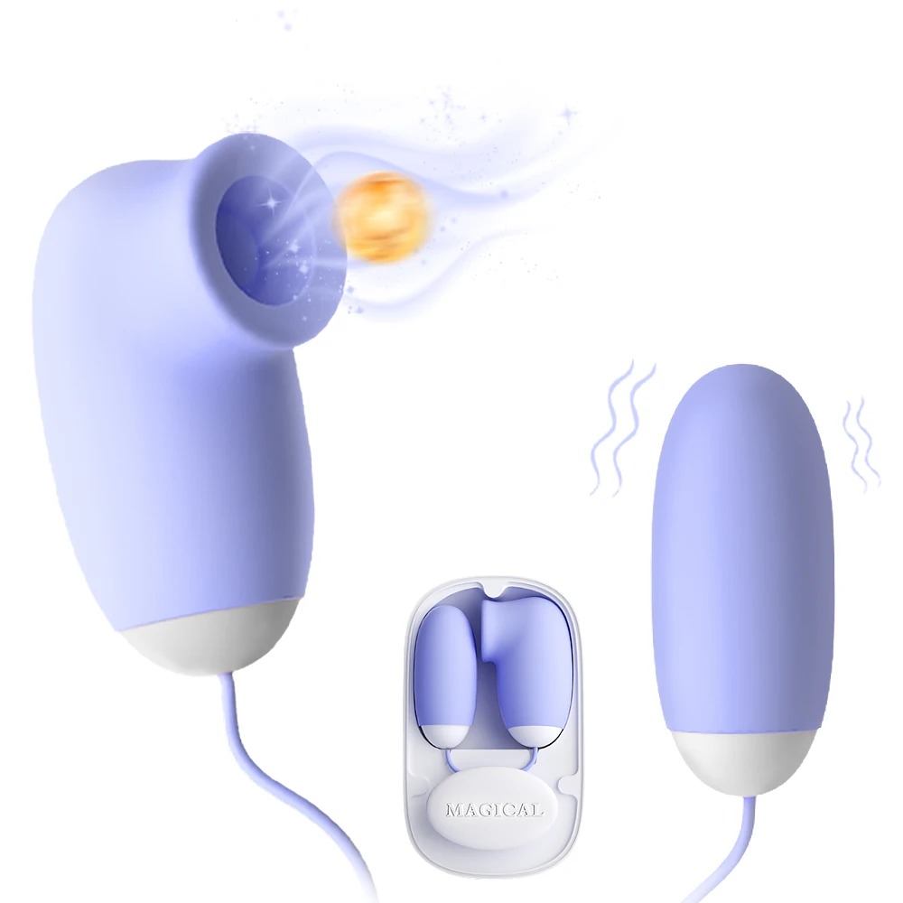 Food Storage Eggs - Magic Box Clitoriszuigvibrator met vibrerend ei