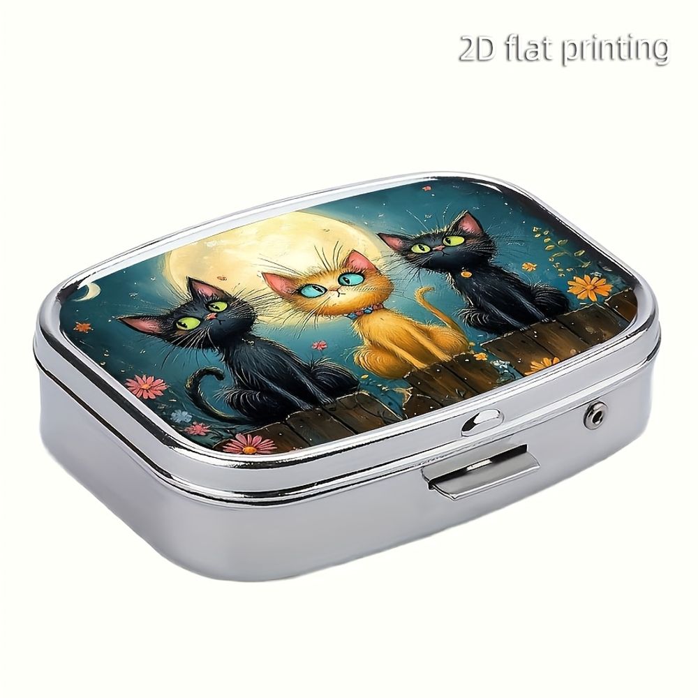 Food Storage And Safety - 1 schattig metalen pillendoosje in de