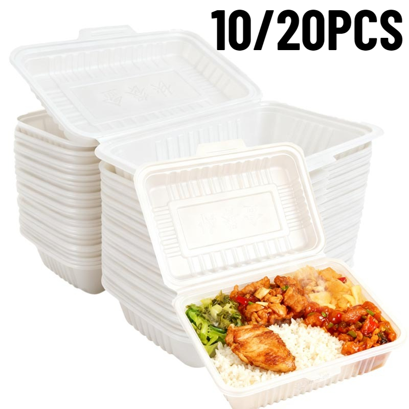 Food Storage For Restaurant - 10/20PCS Wegwerp Lunchboxen Plastic Salades Sandwiches
