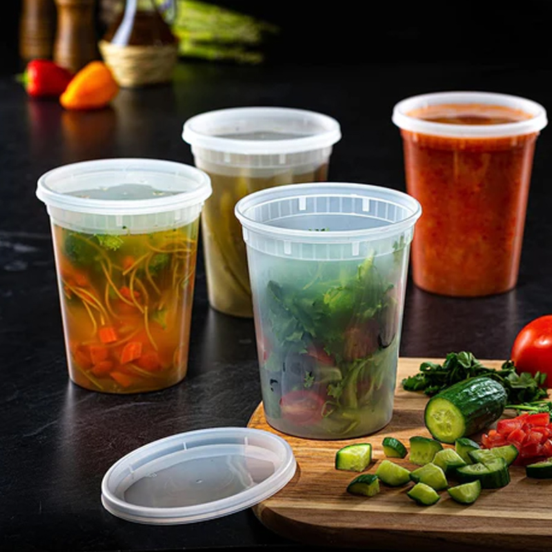 Food Storage Freezer - Voedselopslagcontainers Met Deksels Vriezer Opbergcontainer Lunchmaaltijd