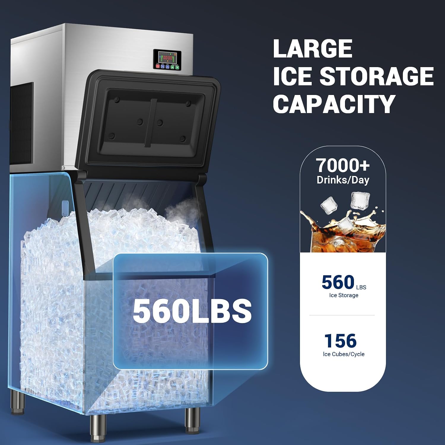 Commerciële ijsmachine met 560 - Food Storage For Restaurant recensie en prijs