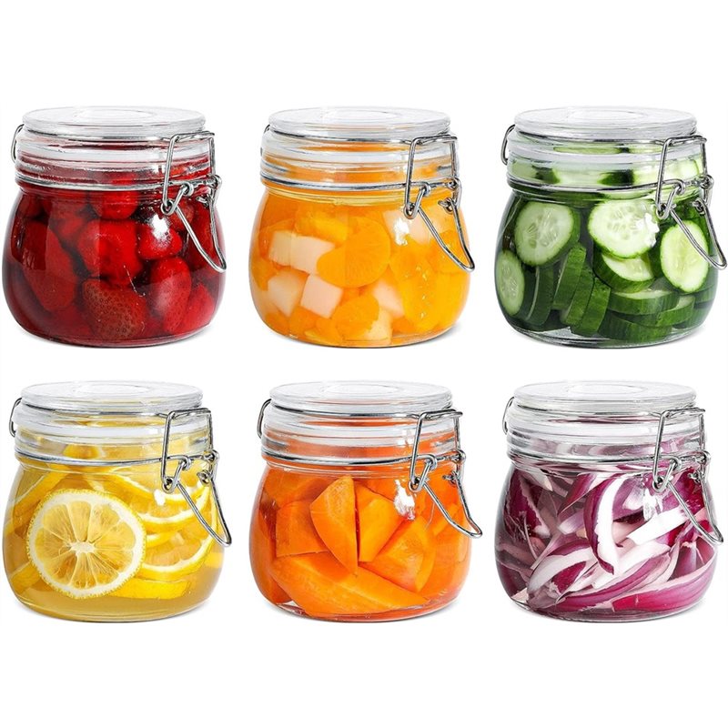 A96K-glazen potten 17 Oz klein - Food Storage Glass Container Set recensie en prijs