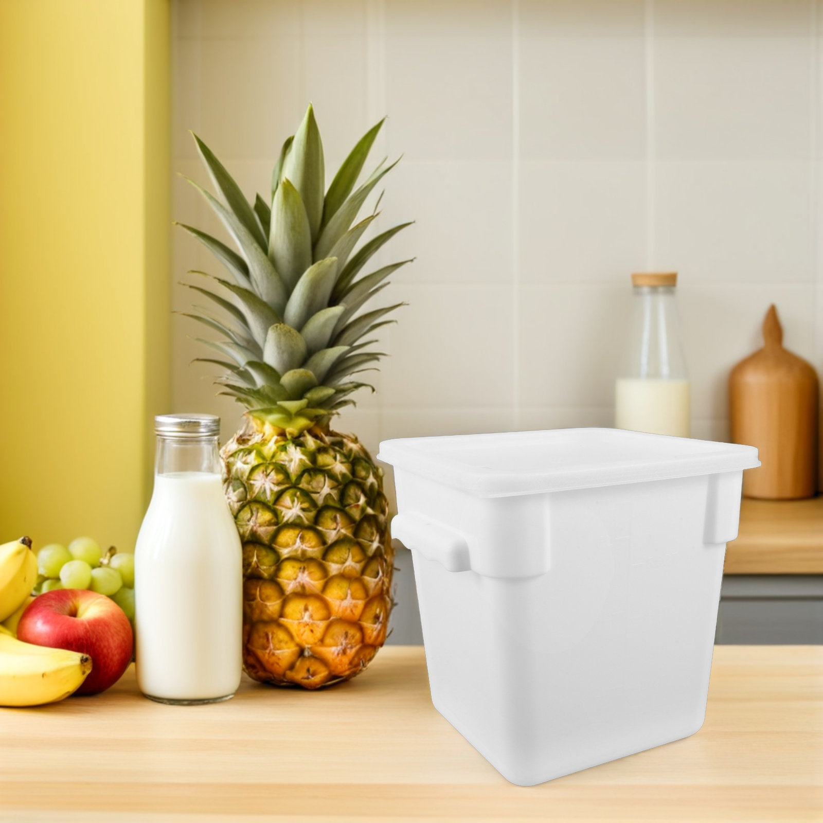 Vierkante plastic voedselopsla - Food Storage Freezer recensie en prijs