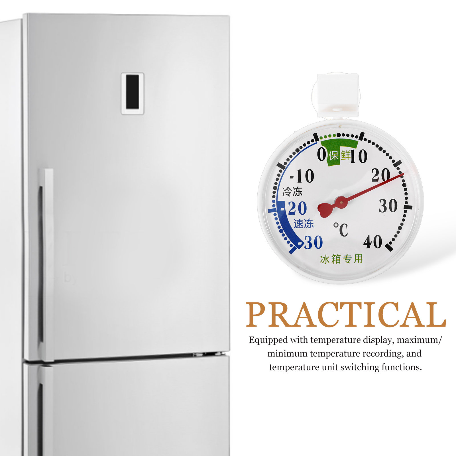 Hoge-lage temperatuurthermomet - Food Storage Refrigerator recensie en prijs