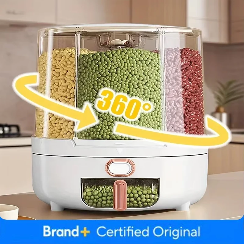 6 compartimenten 360 °   Roter - Food Storage Pantry recensie en prijs