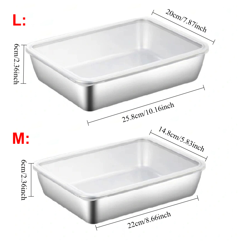 1-3 stuks roestvrijstalen voed - Food Storage Pantry recensie en prijs