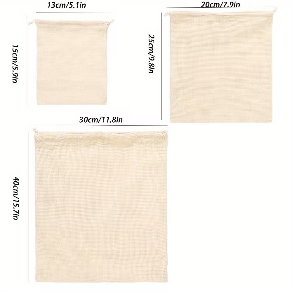 1pc katoenen mesh herbruikbare - Produce Bag Reusable Mesh recensie en prijs