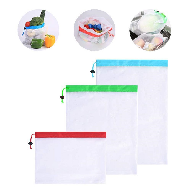 3 Maten Herbruikbare Mesh Prod - Produce Bag Reusable Mesh recensie en prijs