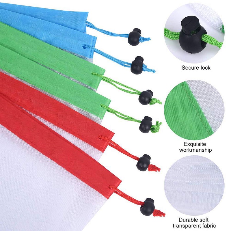 3 Maten Herbruikbare Mesh Prod - Produce Bag Reusable Mesh recensie en prijs