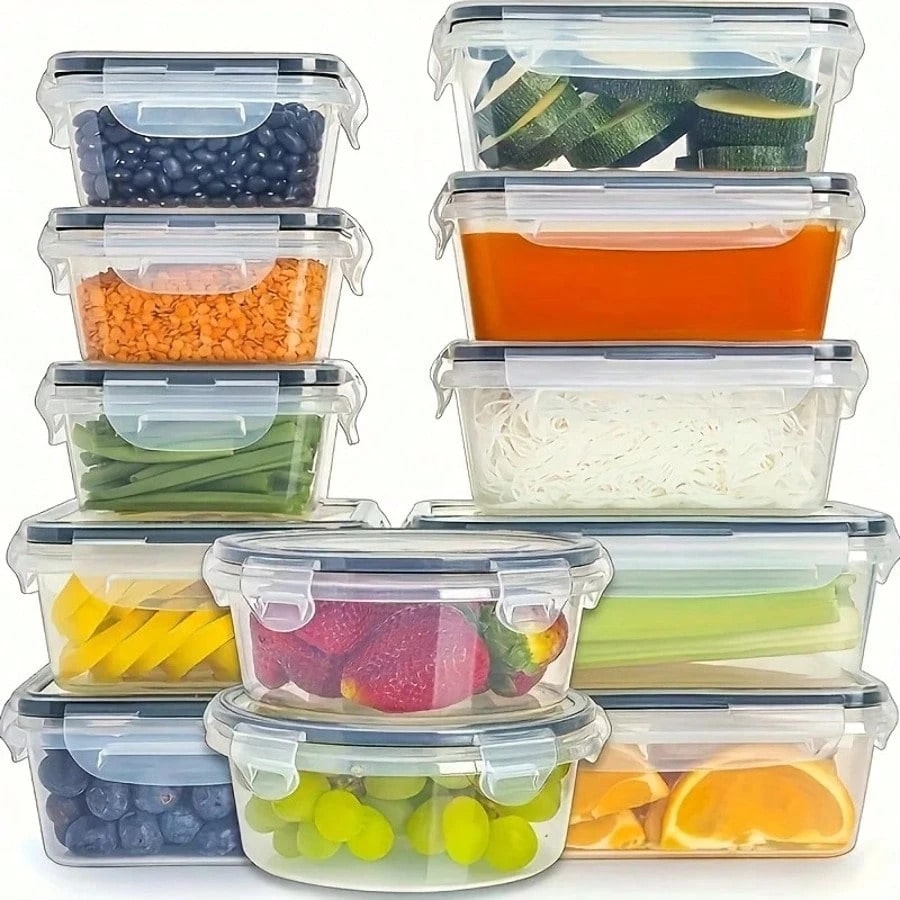 12 plastic verzegelde voedselb - Food Storage Freezer recensie en prijs