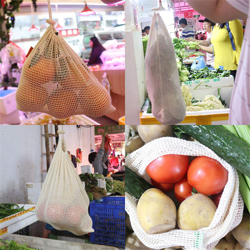 Herbruikbare katoenen gaaszakk - Produce Bag Reusable Mesh recensie en prijs