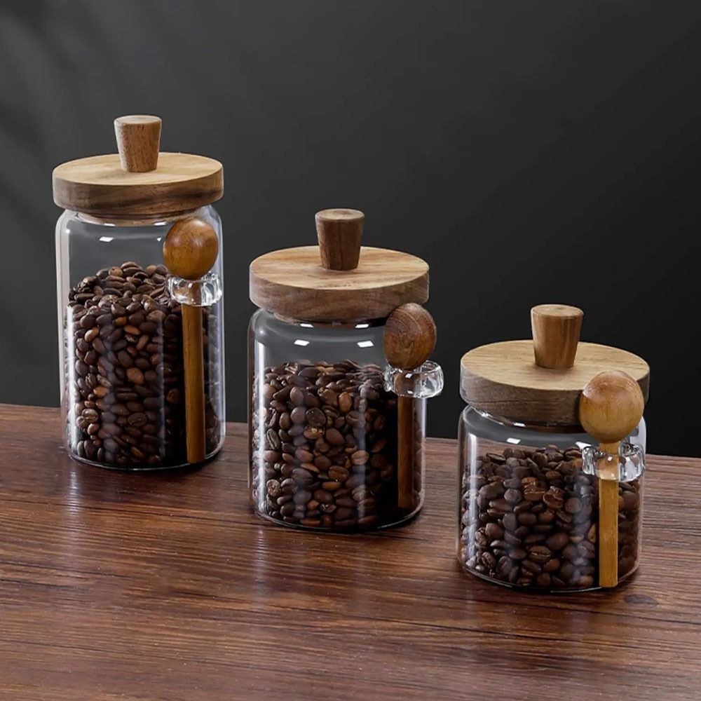 Vochtbestendige koffiebonenops - Food Storage Glass Container Set recensie en prijs