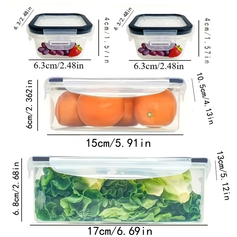 8-delige set inclusief 4 conta - Food Storage Quart recensie en prijs