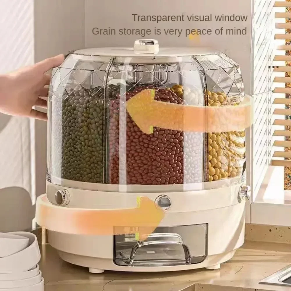 Voedselveilige draaibare graan - Food Storage Large Plastic Containers recensie en prijs