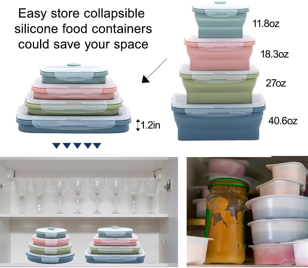 Opvouwbare siliconen voedselop - Food Storage Kits recensie en prijs