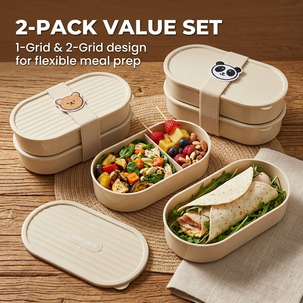 2 stks/set Cartoon Kids Bento  - Food Storage Kits recensie en prijs