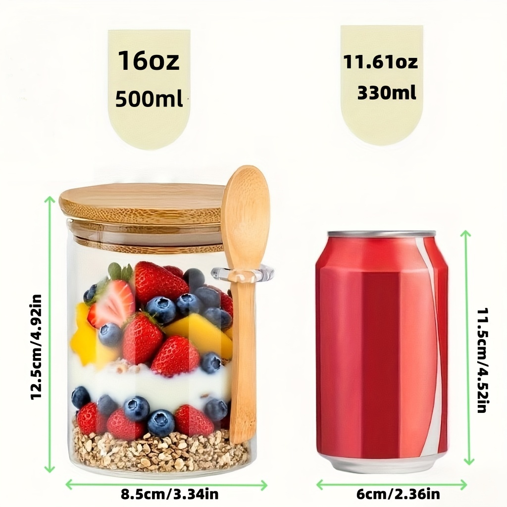 1/2/4/8-delige havermoutglazen - Food Storage Glass Container Set recensie en prijs