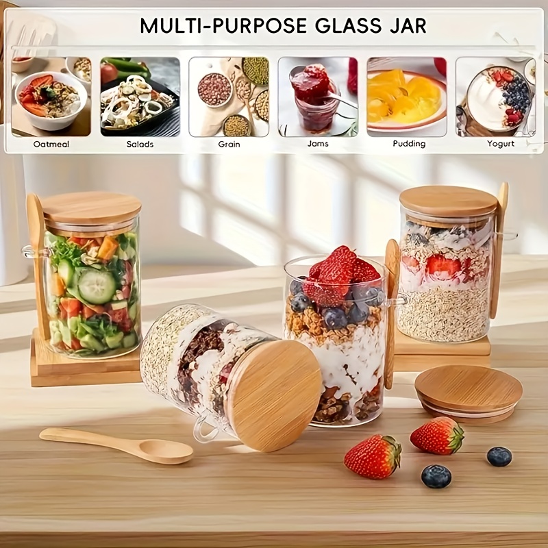 1/2/4/8-delige havermoutglazen - Food Storage Glass Container Set recensie en prijs