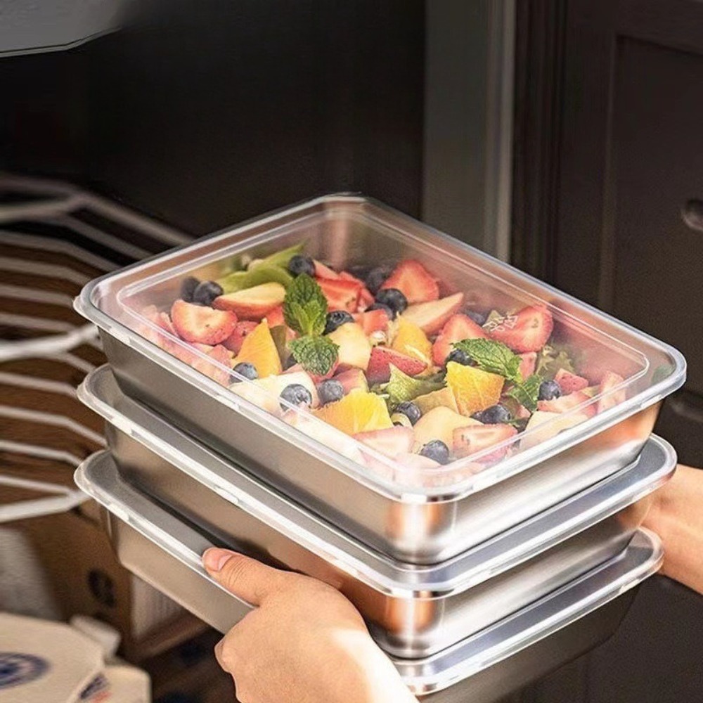 Serveerschaal van roestvrij st - Food Storage Ideas recensie en prijs