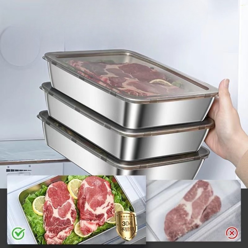 Serveerschaal van roestvrij st - Food Storage Ideas recensie en prijs