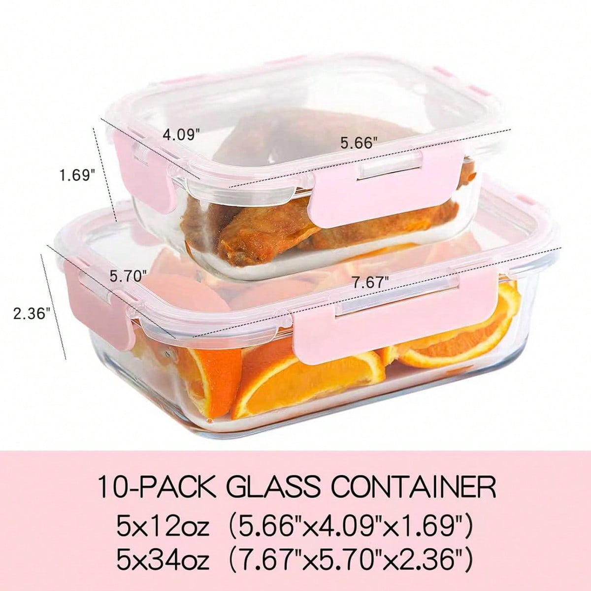 10-delige glazen voorraaddozen - Food Storage Quart recensie en prijs