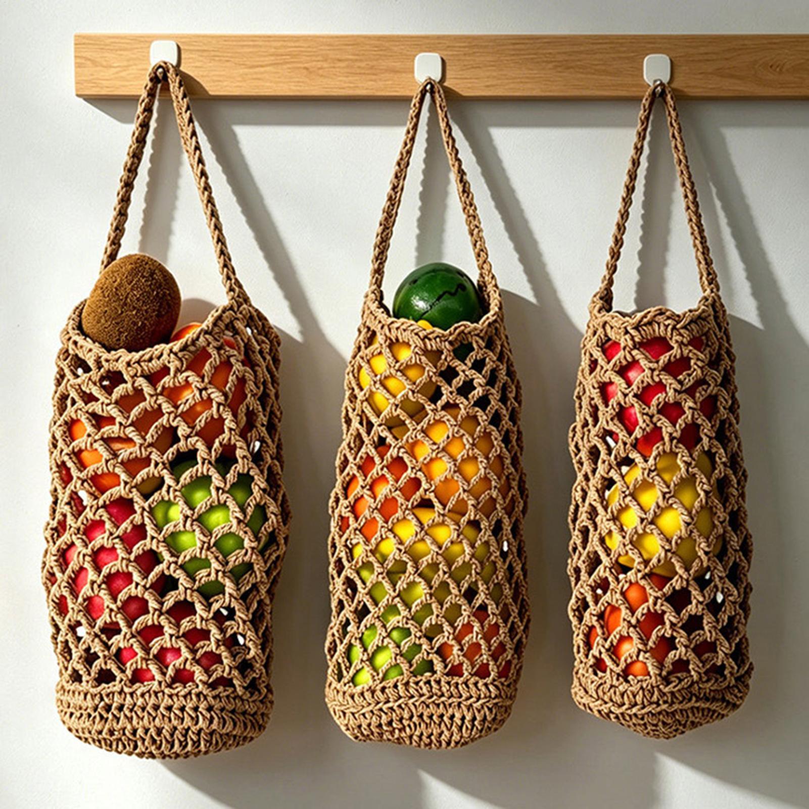 Boho handgeweven groentenopber - Produce Bag Reusable Mesh recensie en prijs