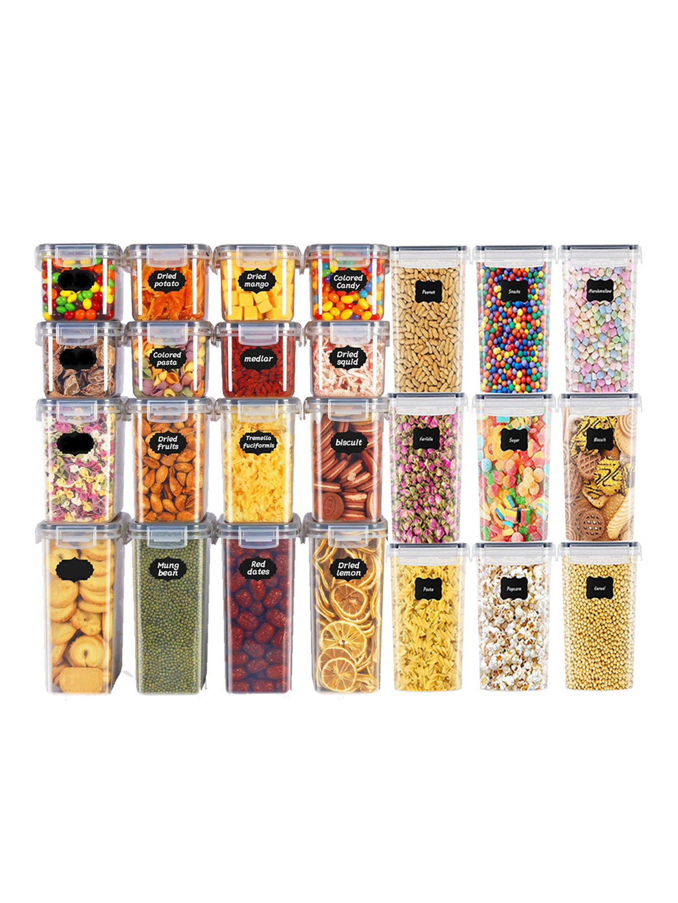 48 stuks, verzegelde voedselbe - Food Storage Pantry recensie en prijs