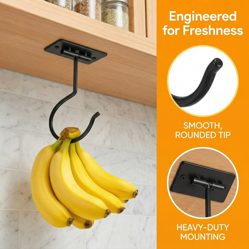 Zwart metalen zelfklevende ban - Food Storage Ideas recensie en prijs