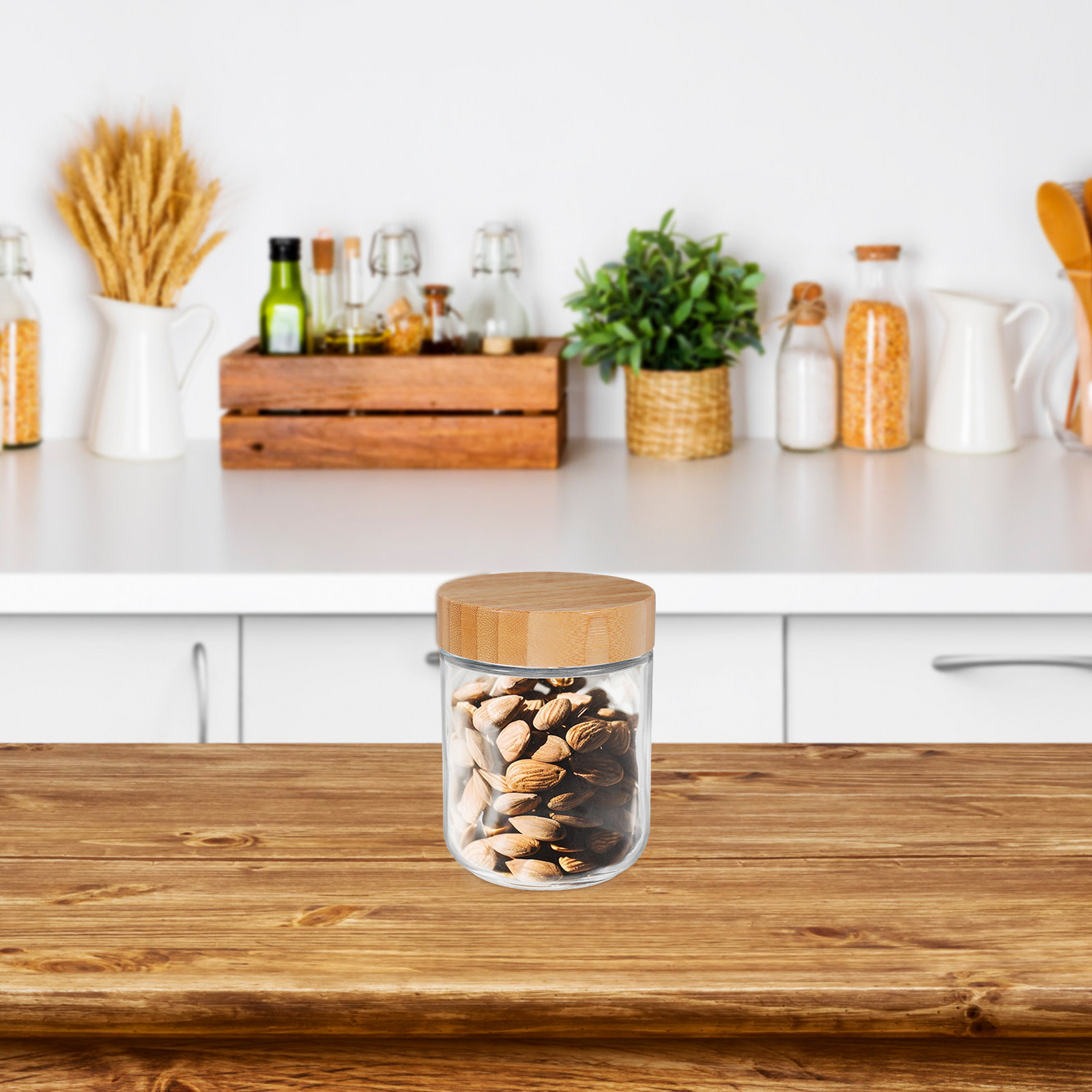 4-delige glazen keukenopslagpo - Food Storage Pantry recensie en prijs