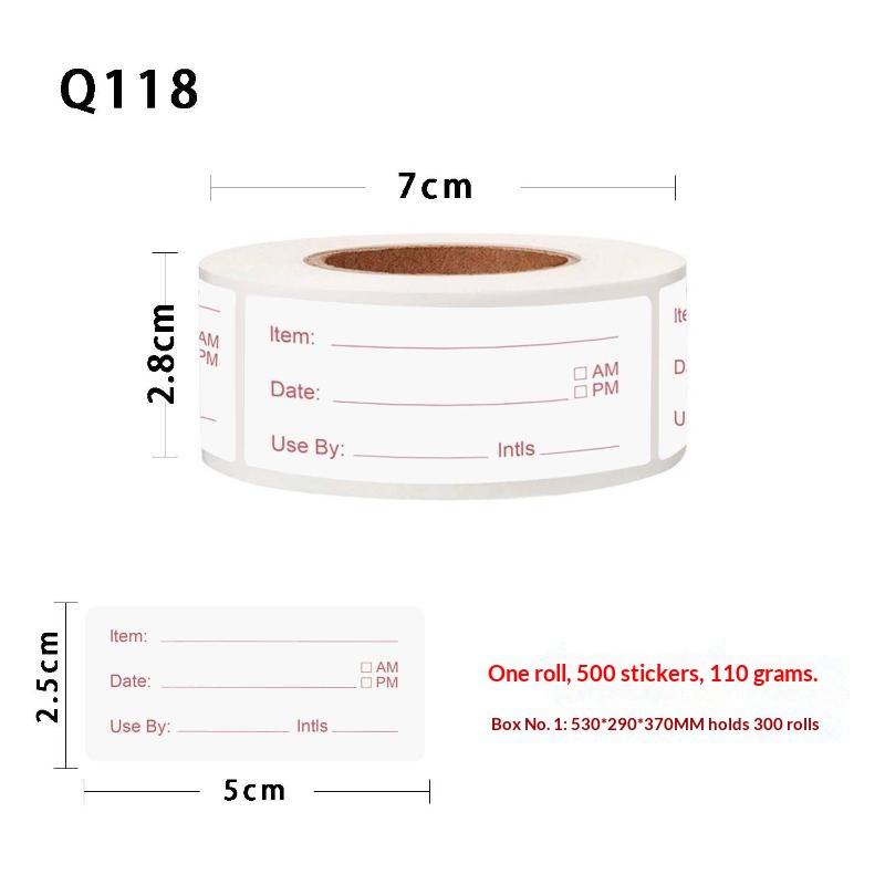 500 stuks/rol 5*2,5cm Keukenst - Food Storage For Restaurant recensie en prijs